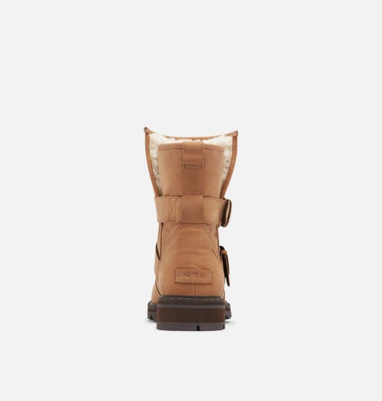 Sorel Lennox™ Moto Cozy Mid - Womens Rain Boots Brown - 096358DBW